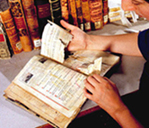 Bild der Buchreparatur / Buchrestaurierung