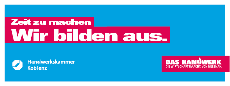 Zeit zu machen. Wir bilden aus.