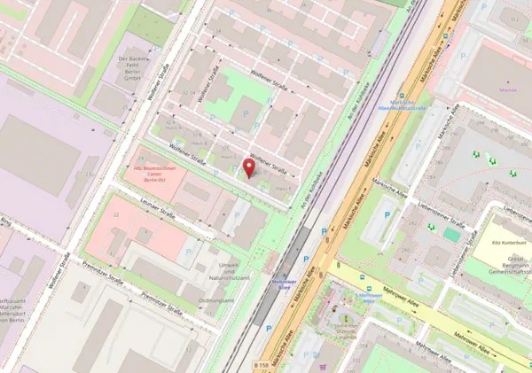OSM Karte des Standortes Berlin
