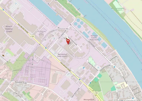OSM Karte des Standortes Koblenz